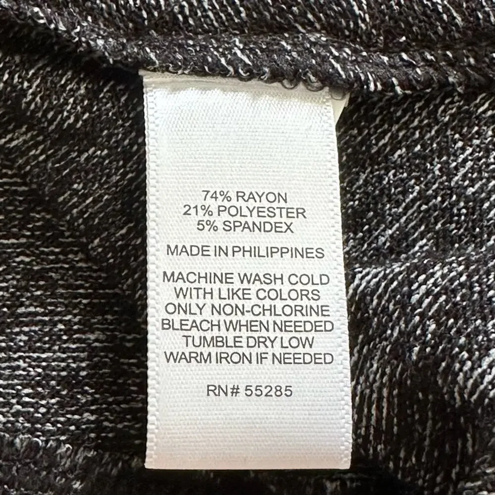 Express Dress Charcoal Gray Jersey Long Sleeve Surplice V- Neck Dress Medium NEW